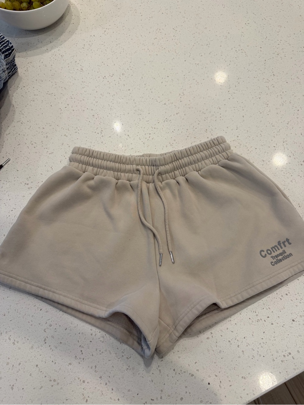 Comfort Collection Women's Cream Athletic Shorts